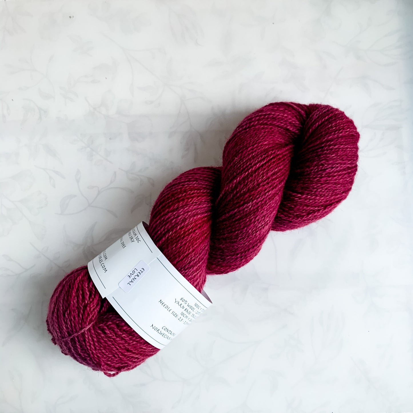Eternal Love - Trollfjord sock - Tonal Yarn - Hand dyed yarn