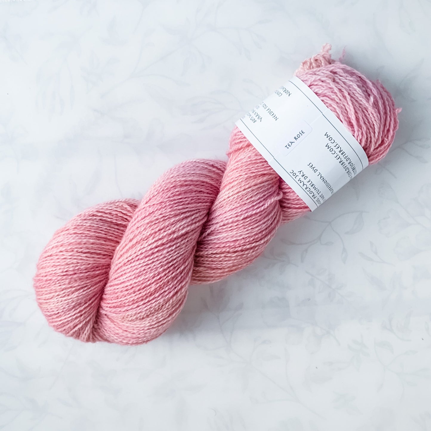 Tea Rose - Trollfjord sock - Hand Dyed Yarn - Tonal Yarn