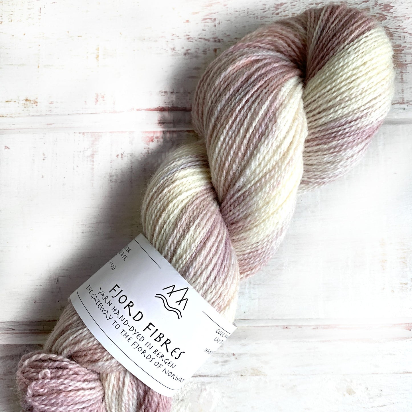 Rosewater - Trollfjord sock - Hand Dyed Yarn - Tonal Yarn