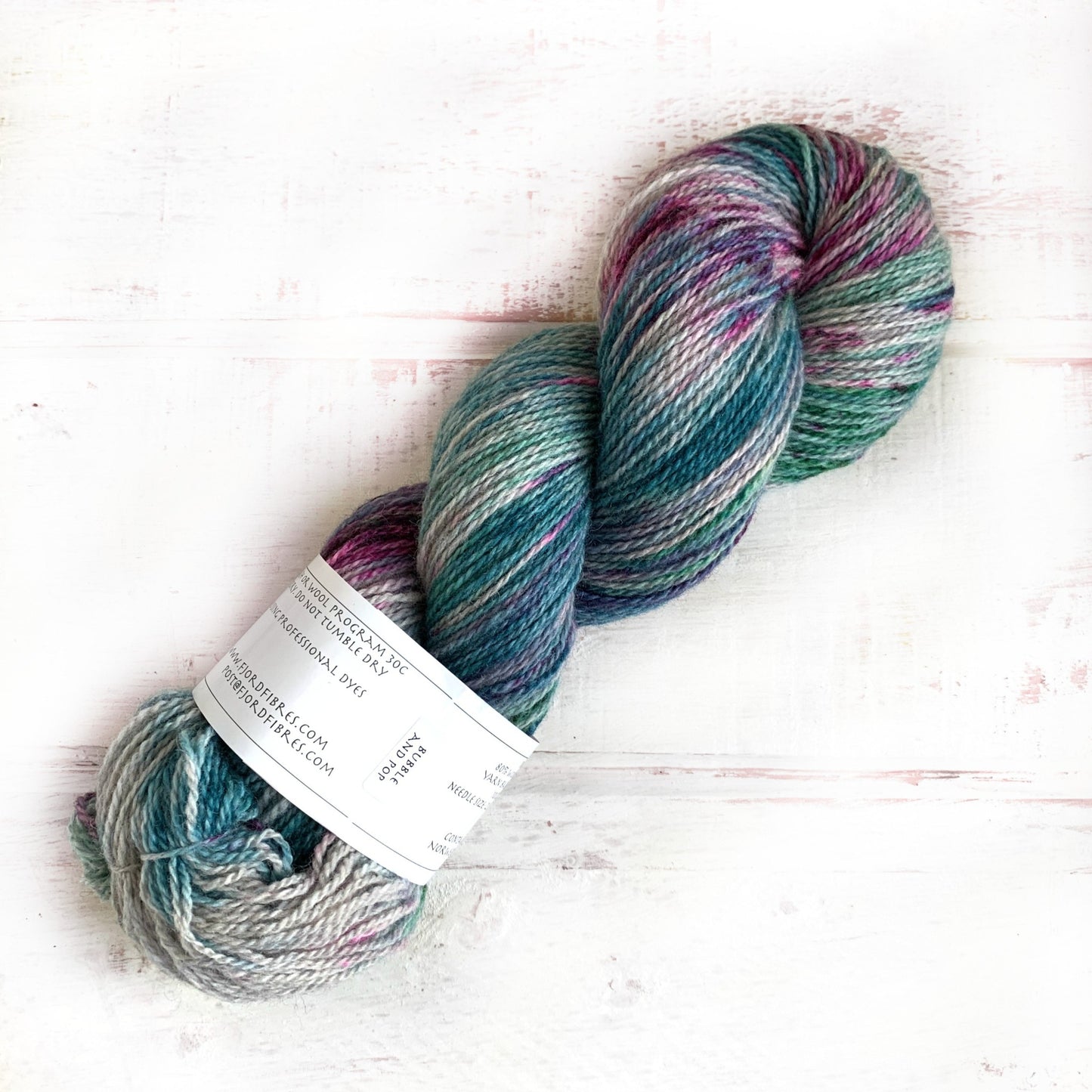 Bubble and Pop - Trollfjord sock - Hand Dyed Yarn - Variegated Yarn