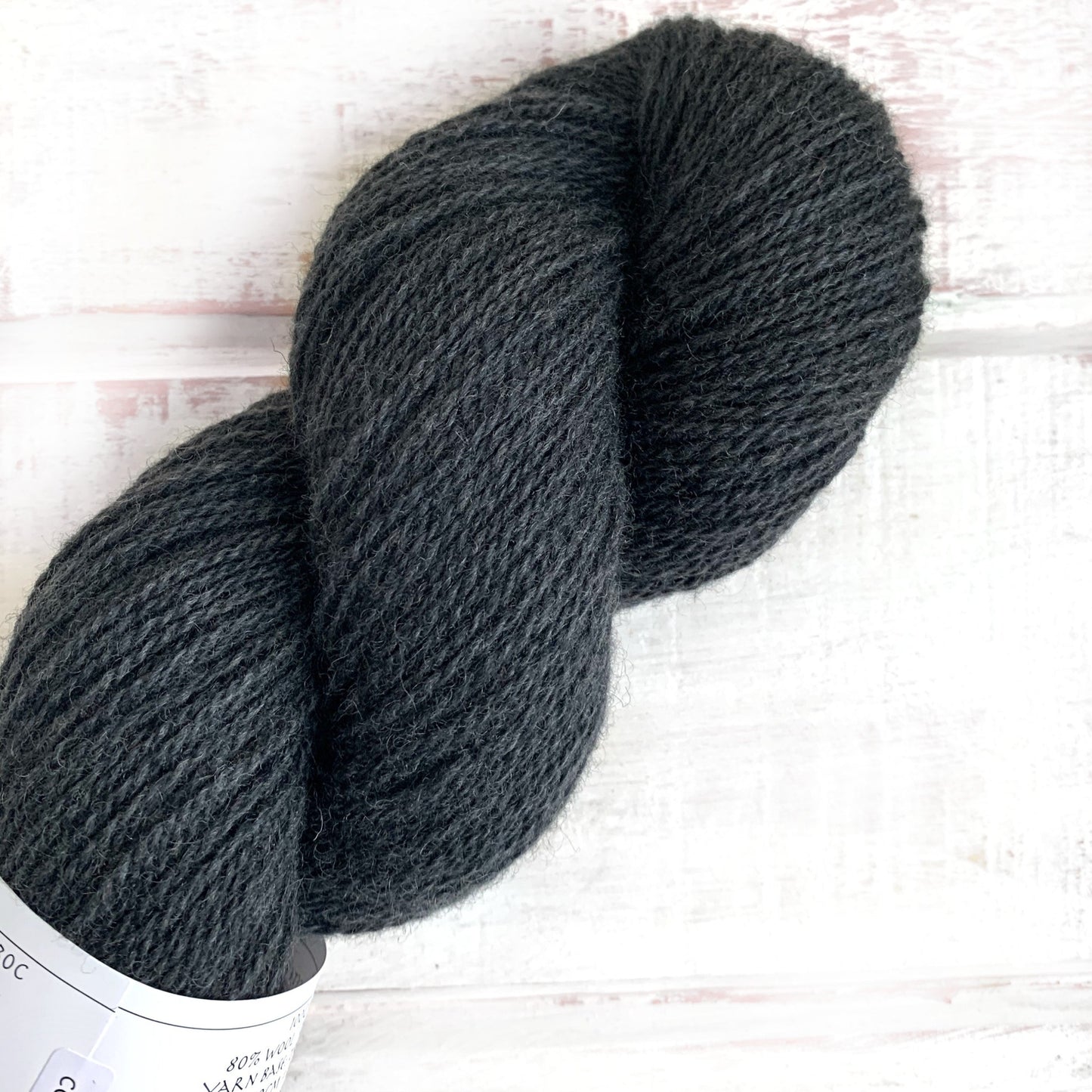 Coal Dust - Trollfjord Sock - Hand Dyed Yarn - Tonal Yarn