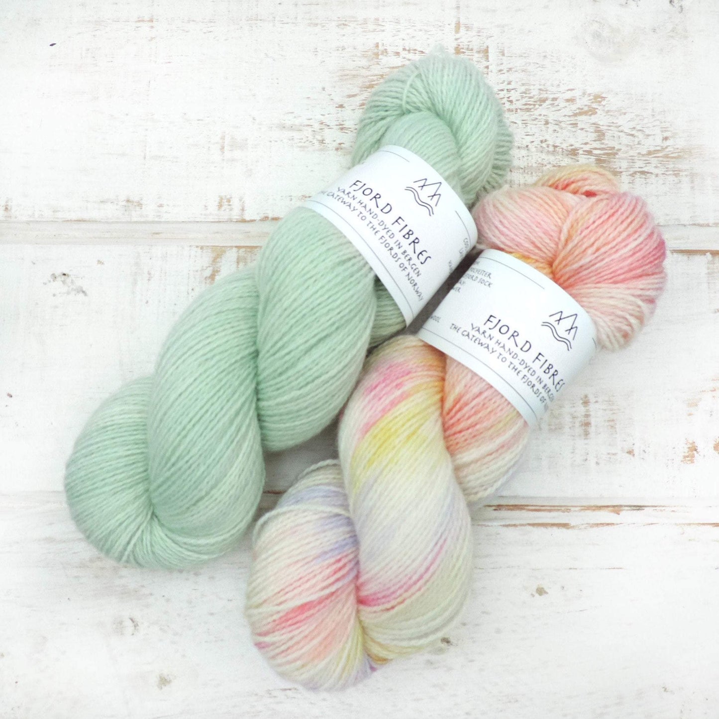 Sage - Trollfjord sock - Hand Dyed Yarn - Tonal Yarn