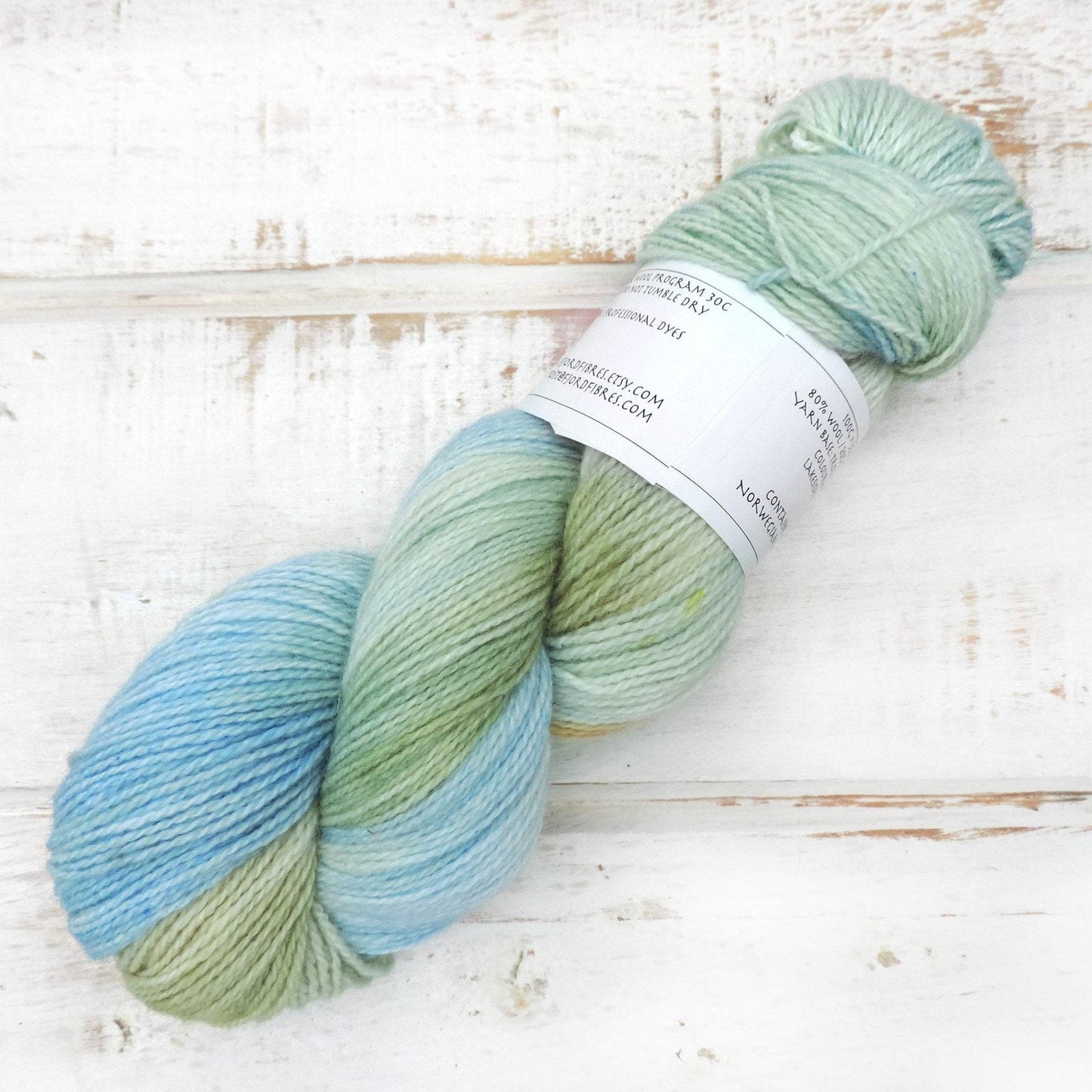 Lakeside Walk - Trollfjord Sock - Hand Dyed Yarn - Variegated Yarn