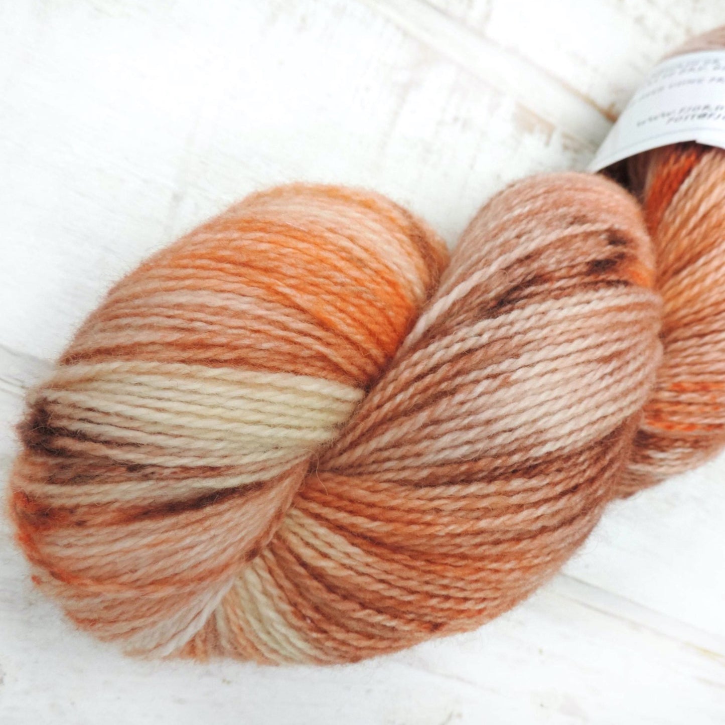 Spiced Pumpkin - Trollfjord sock - Variegated yarn - Hand Dyed Yarn