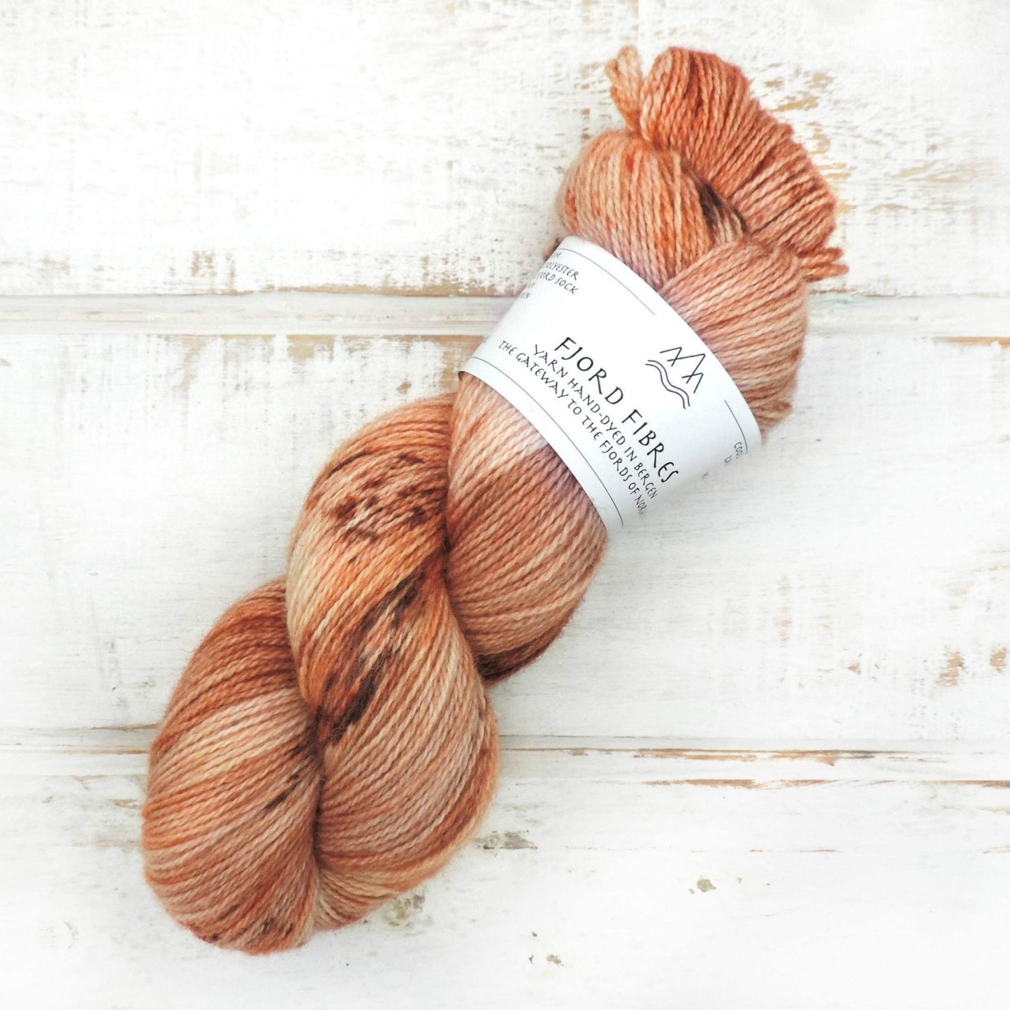 Spiced Pumpkin - Trollfjord sock - Variegated yarn - Hand Dyed Yarn