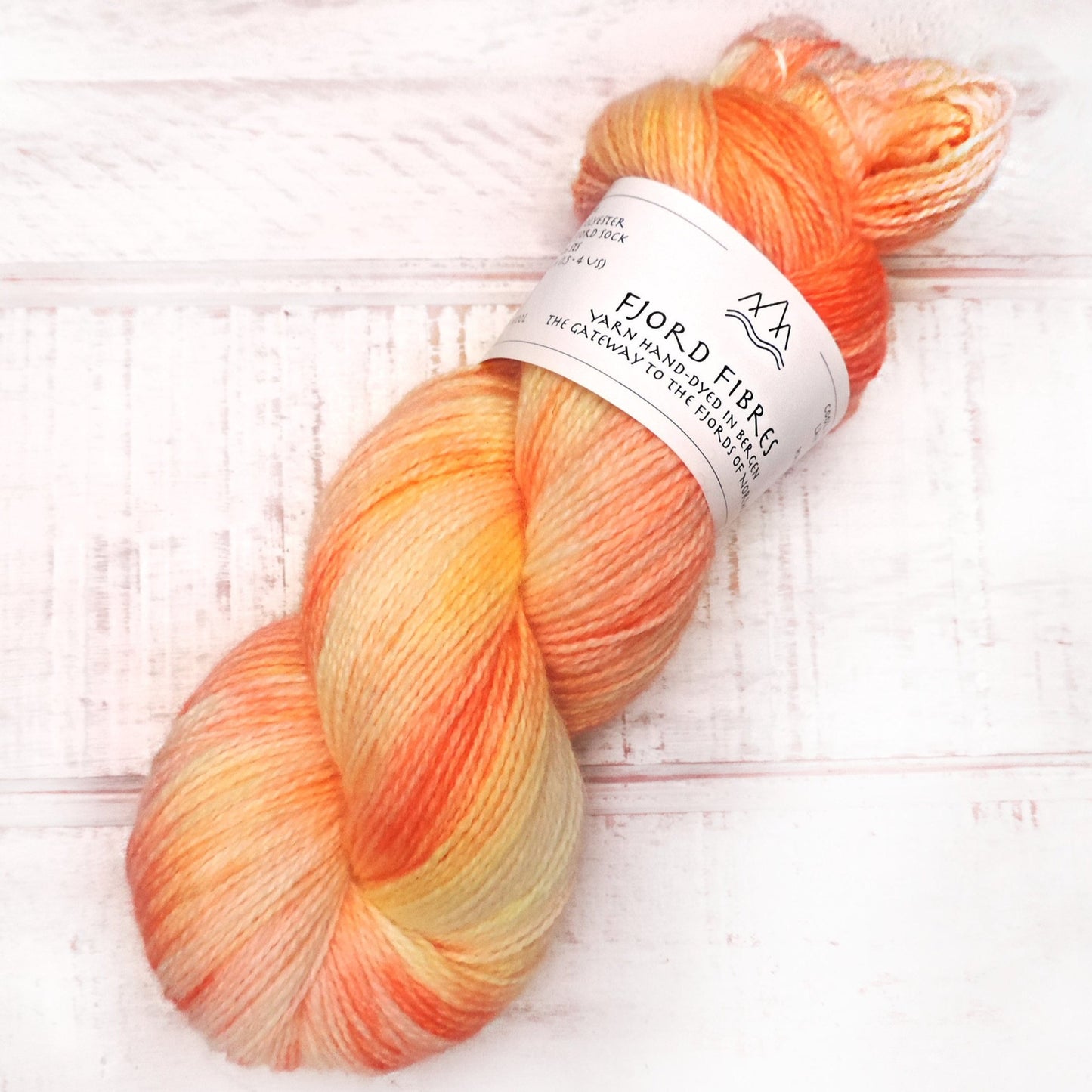 Happiness - Trollfjord sock - Hand Dyed Yarn - Variegated Yarn