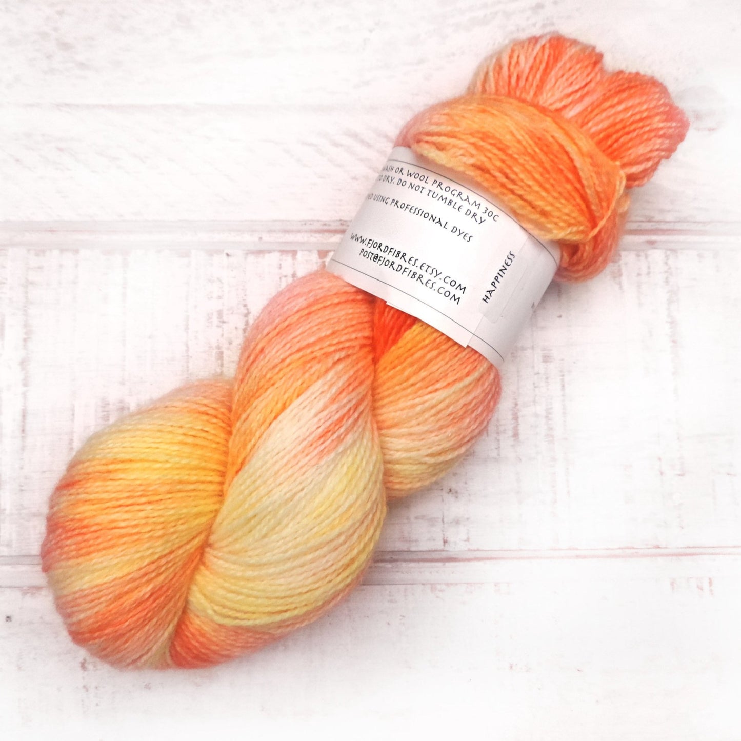 Happiness - Trollfjord sock - Hand Dyed Yarn - Variegated Yarn