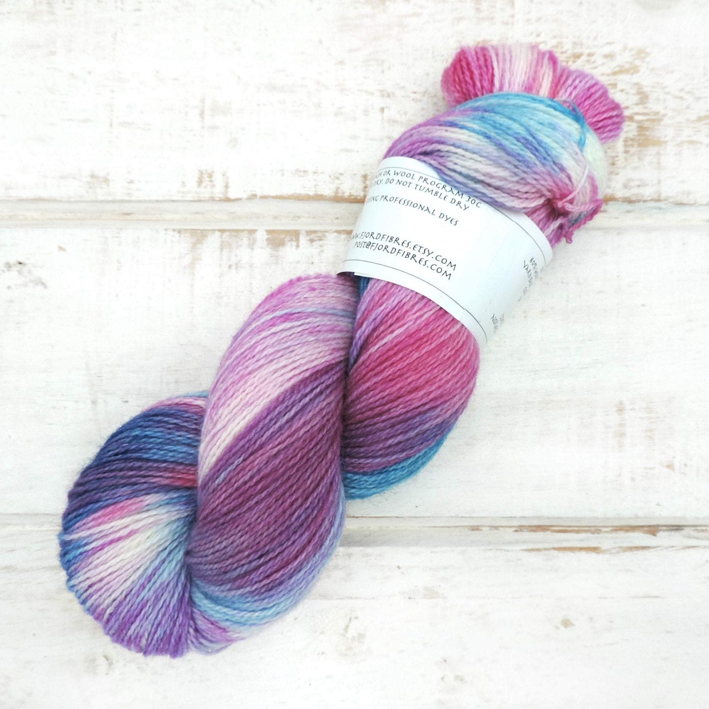 Jazz Blues -Trollfjord sock - Variegated Yarn - Hand dyed yarn