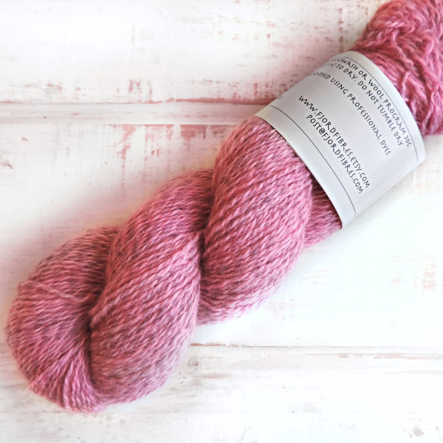 Pretty in Pink -Trollfjord Sock - Hand Dyed Yarn - Marled yarn