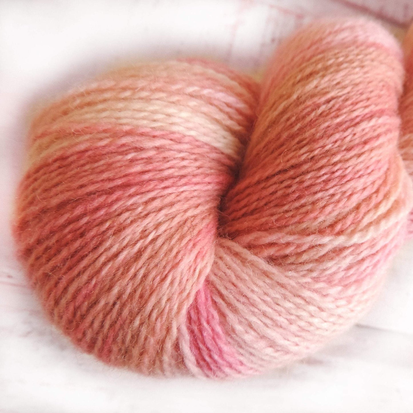 Toasted Marshmallows - Trollfjord sock - Hand Dyed Yarn - Variegated Yarn