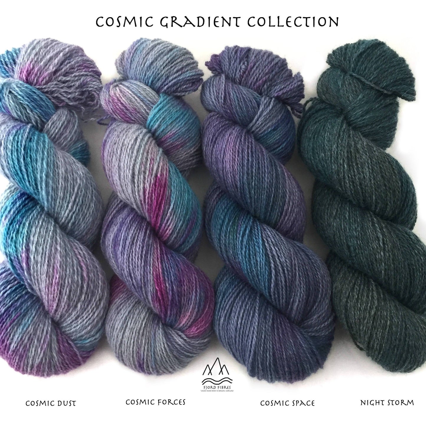Cosmic Forces - Trollfjord Sock - Variegated Yarn - Hand dyed yarn
