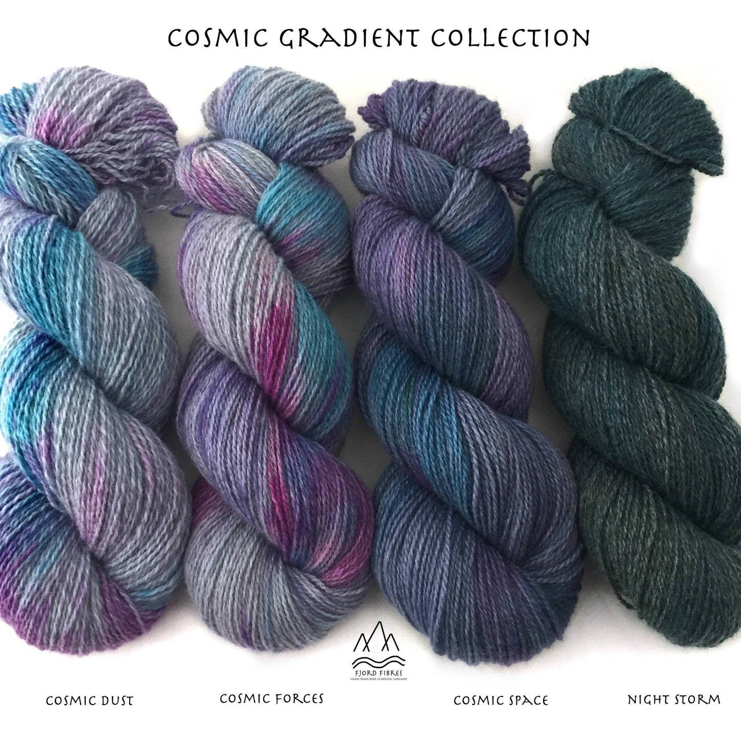 Cosmic Dust - Trollfjord Sock - Variegated Yarn - Hand dyed yarn