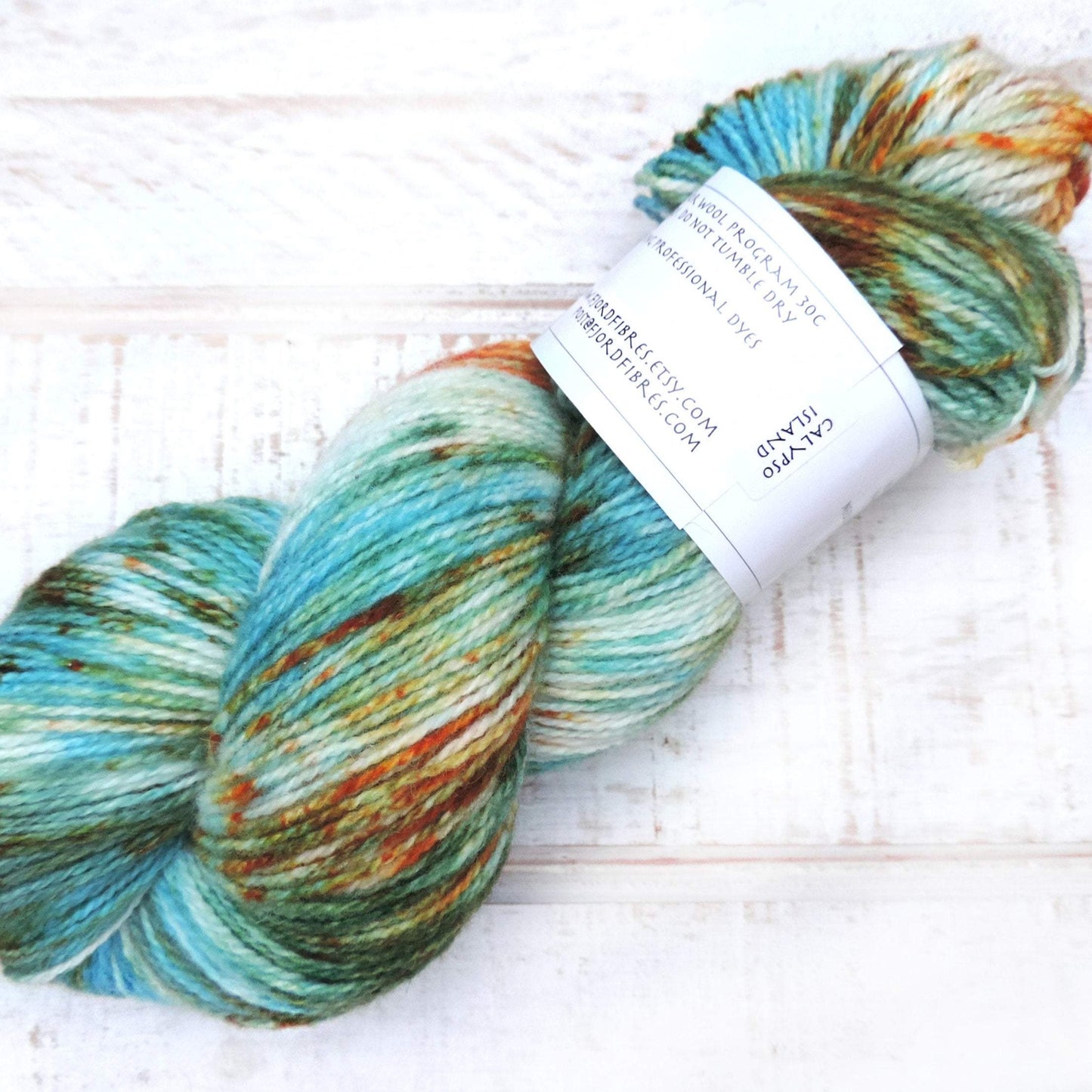 Calypso Island - Trollfjord sock - Hand Dyed Yarn - Variegated Yarn
