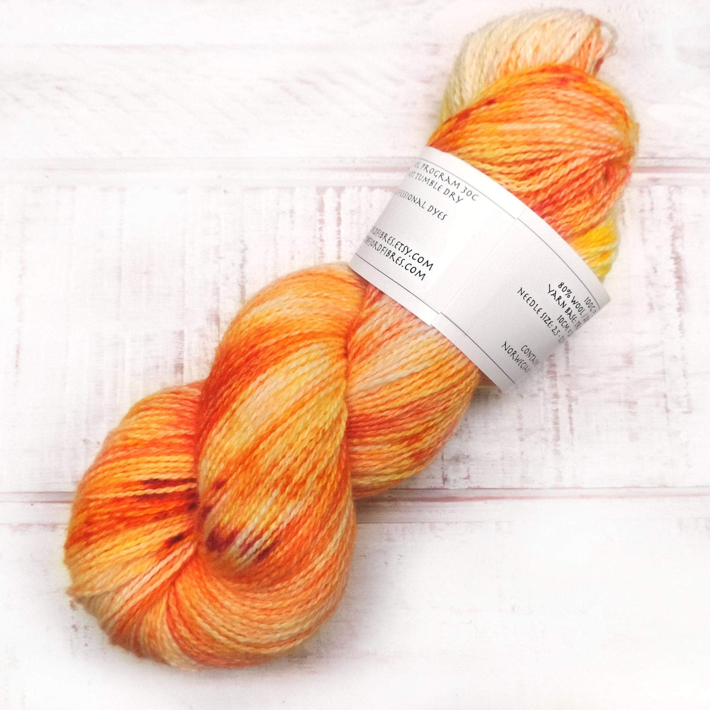 Fun in the Sun - Trollfjord sock - Hand Dyed Yarn - Variegated Yarn
