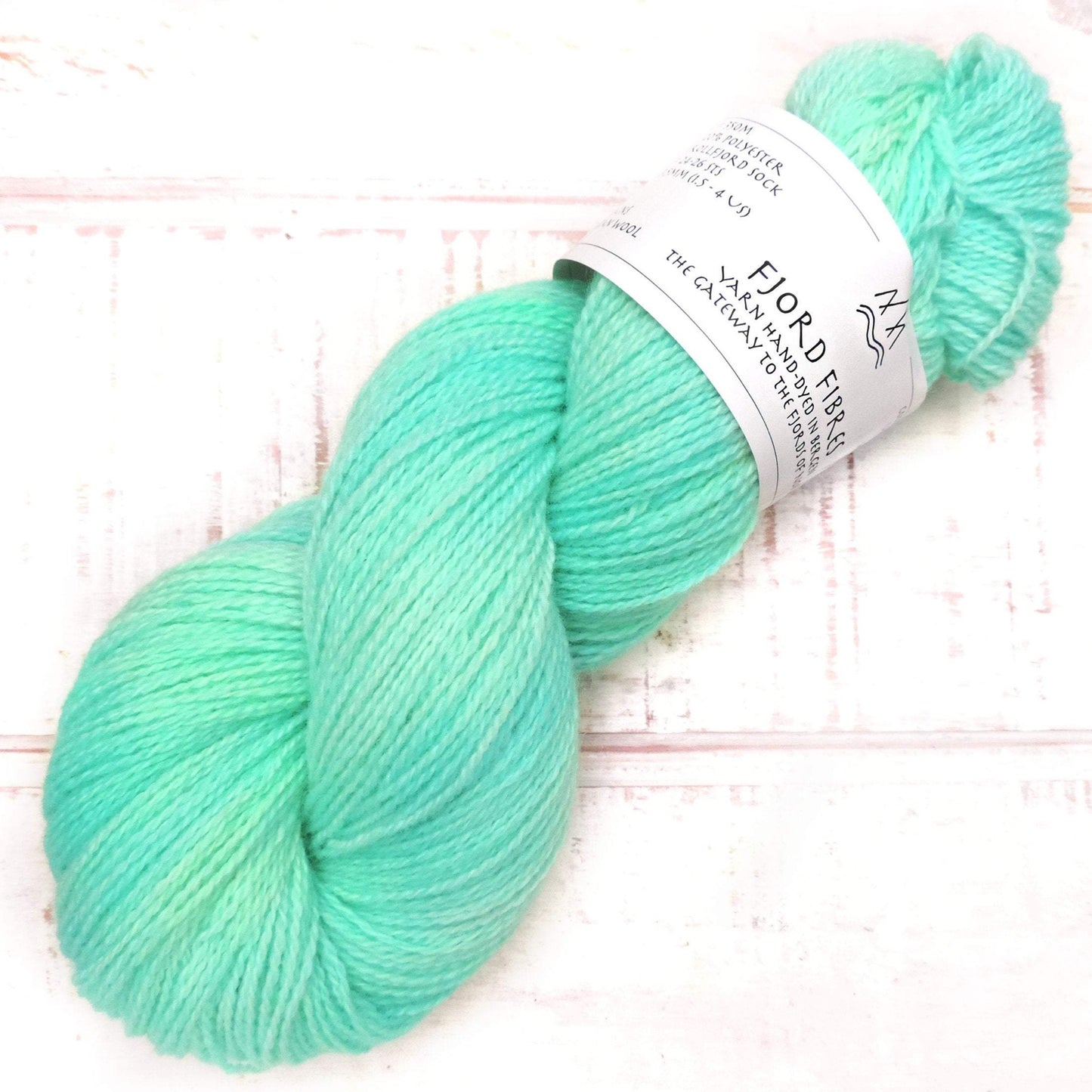 Sea Breeze - Trollfjord Sock - Hand Dyed Yarn - Tonal Yarn