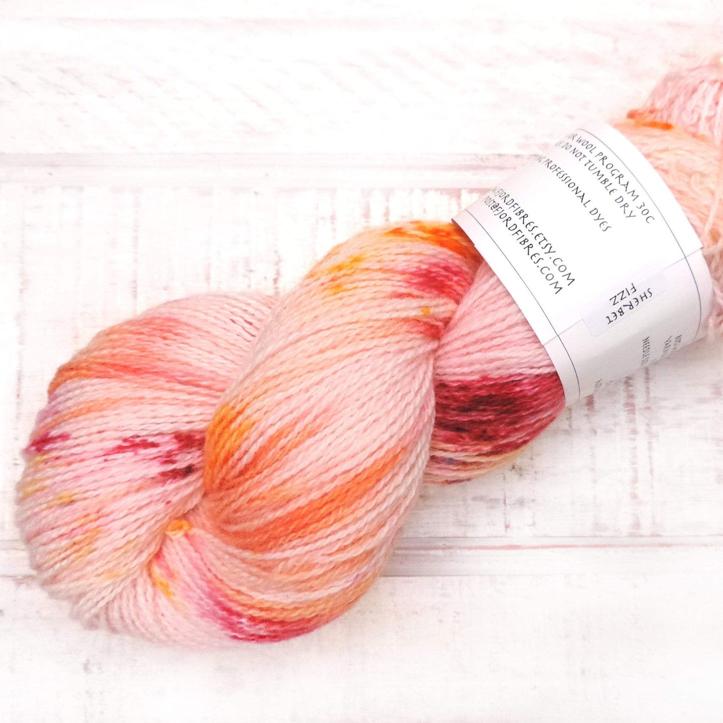 Sherbet Fizz - Trollfjord Sock - Hand Dyed Yarn - Variegated Yarn