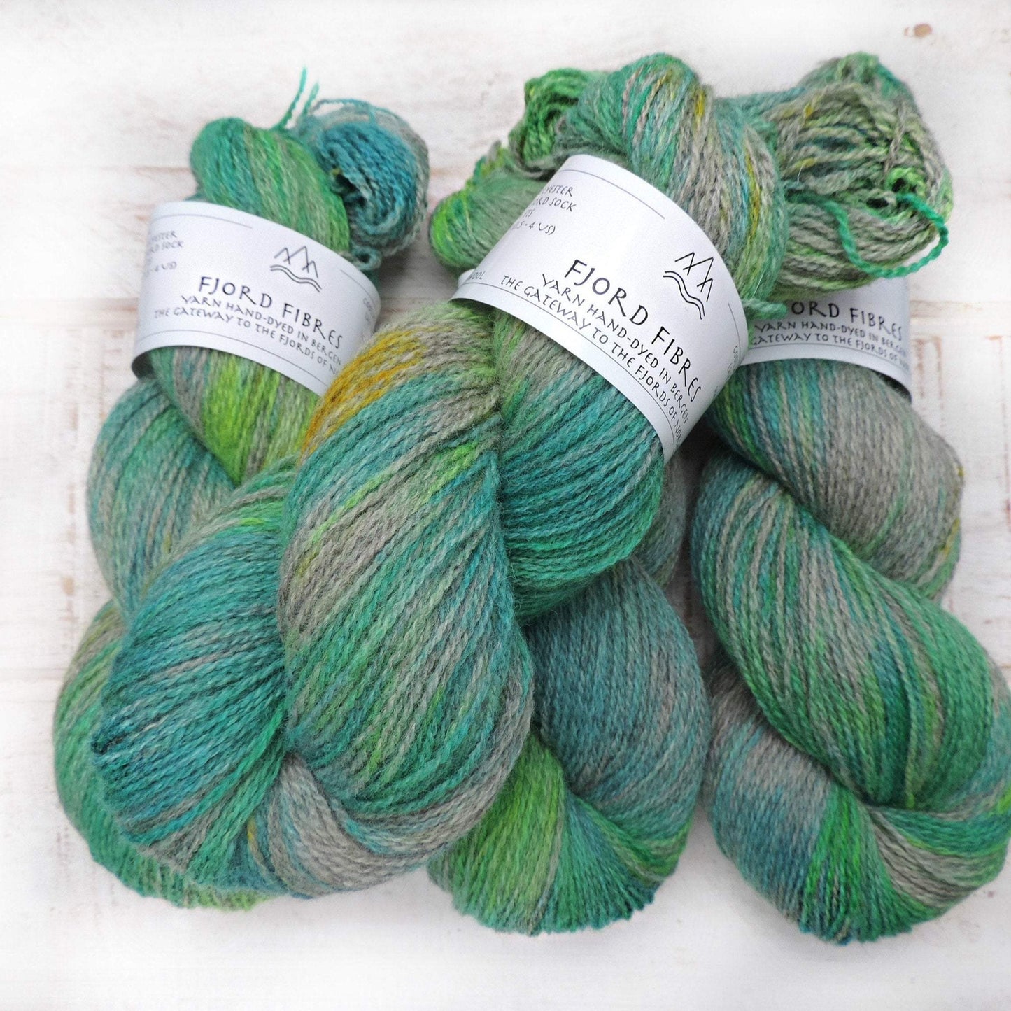Woodlands in Spring - Trollfjord sock - Hand Dyed Yarn - Variegated Yarn