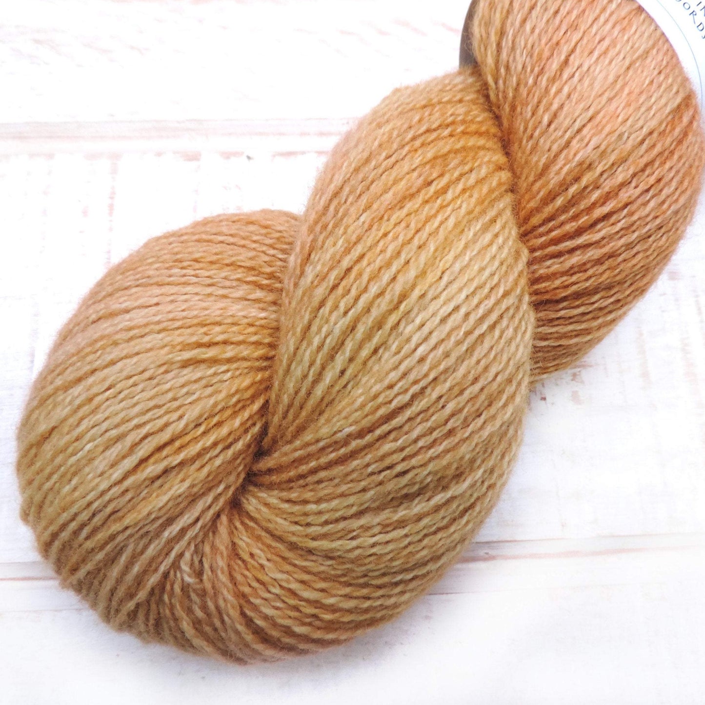 Turmeric - Trollfjord Sock - Hand Dyed Yarn - Tonal Yarn
