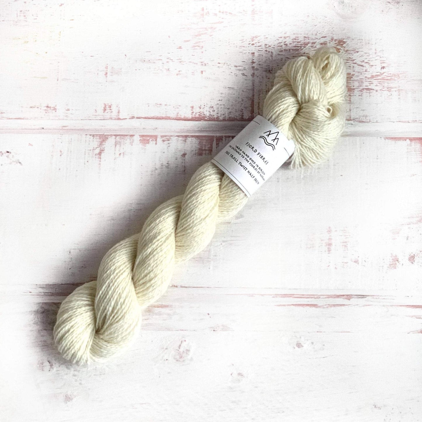 Natural -Trollfjord Sock - Undyed Yarn