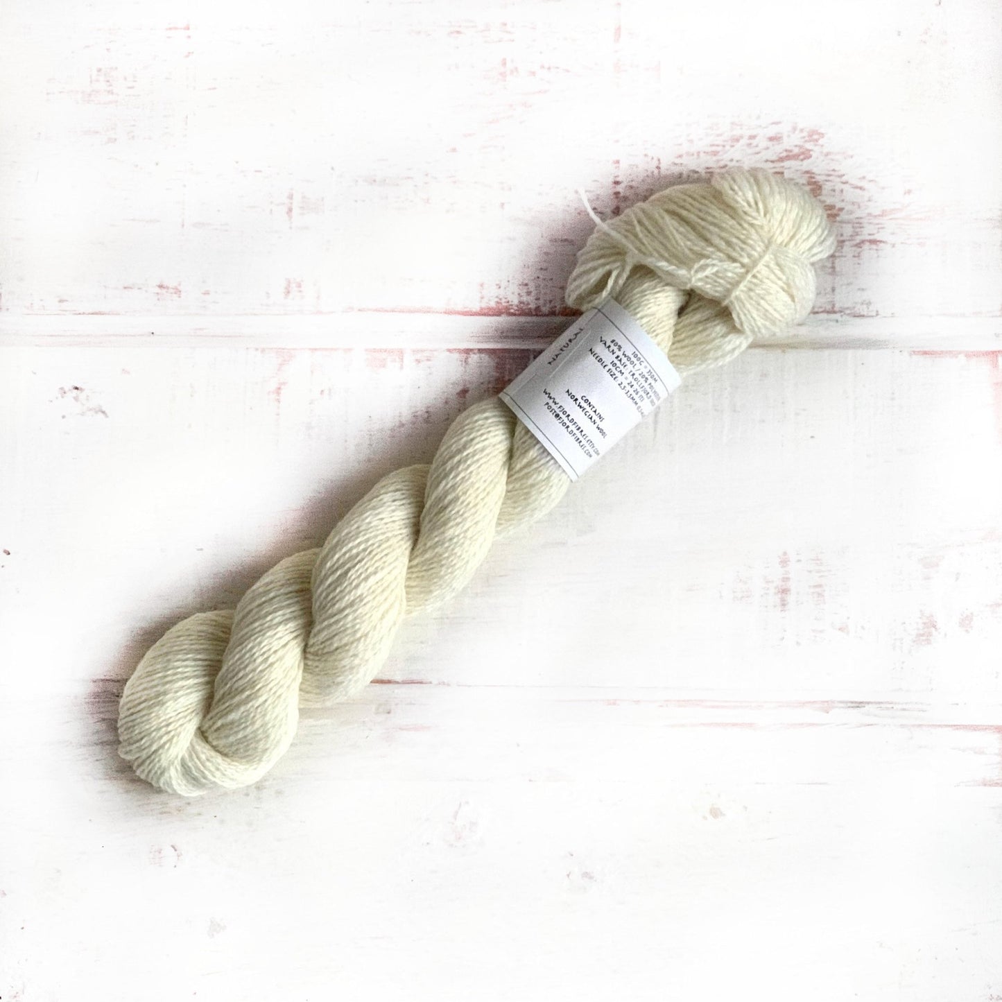 Natural -Trollfjord Sock - Undyed Yarn