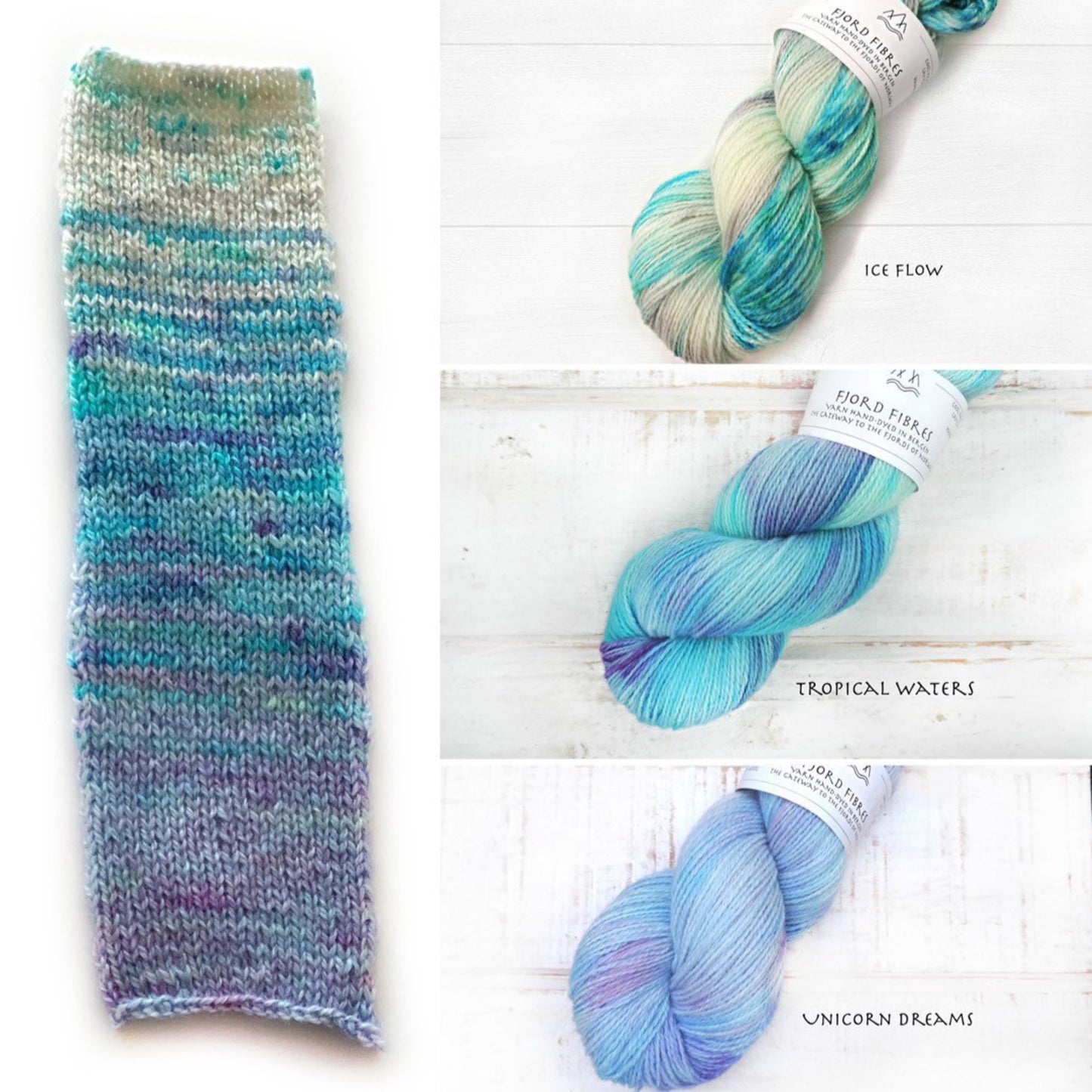 Unicorn dreams - Trollfjord Sock - Hand Dyed Yarn - Variegated Yarn