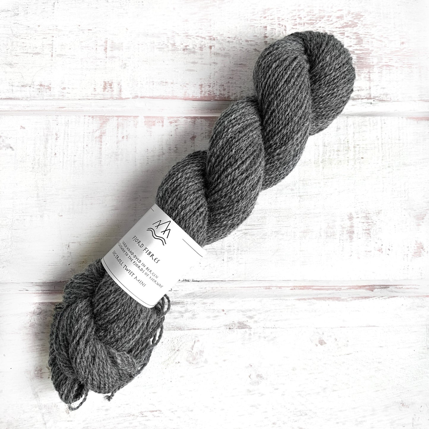 Medium Grey - Trollfjord Sock - Undyed Yarn