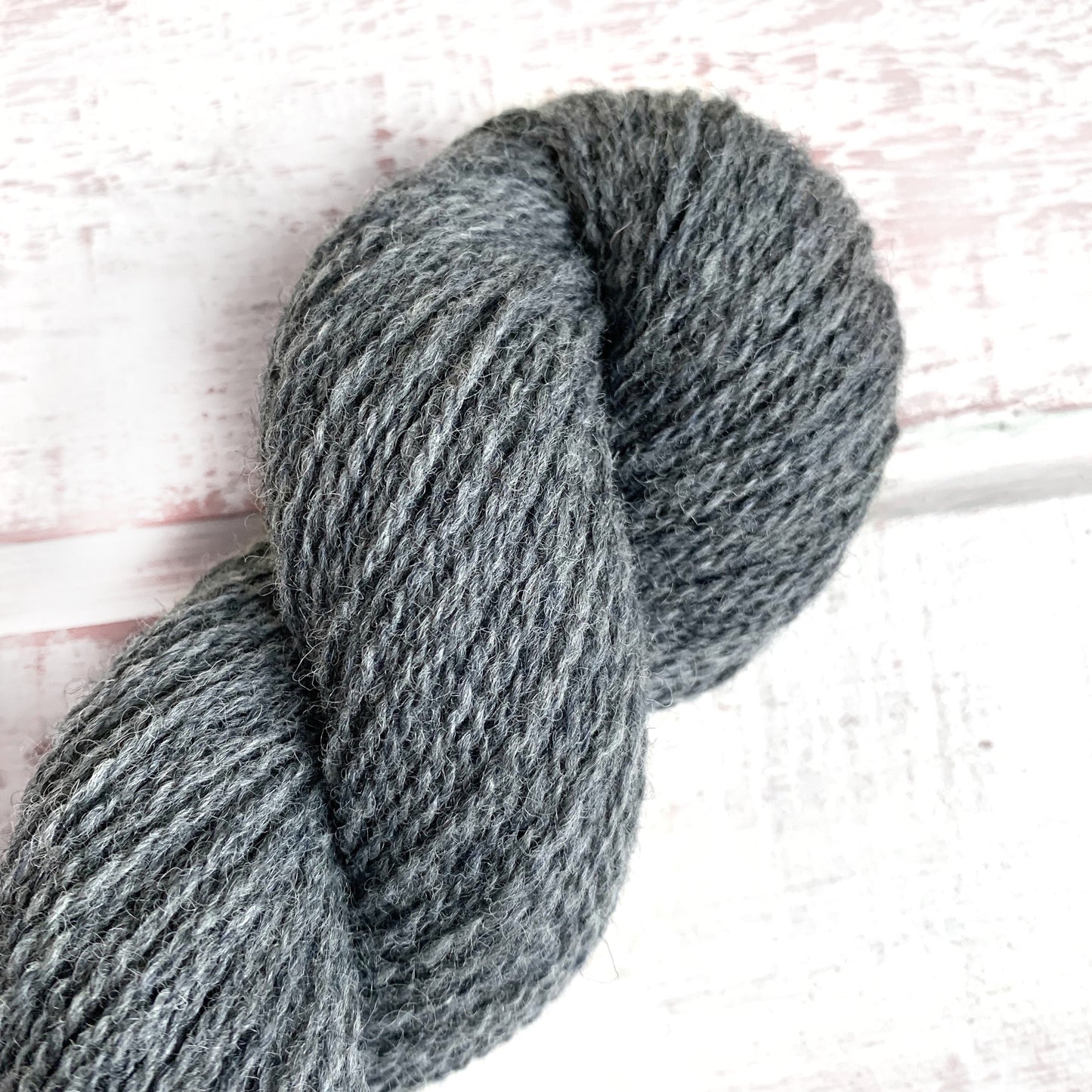 Medium Grey - Trollfjord Sock - Undyed Yarn