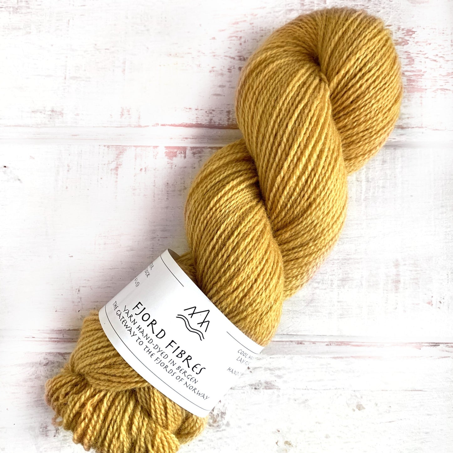 Sennepsfrø - Trollfjord Sock - Hand Dyed Yarn - Tonal Yarn