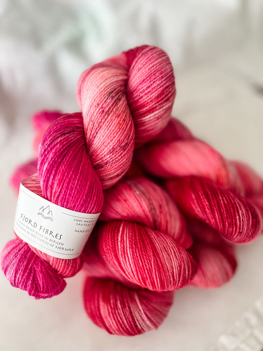 Girl Power - Trollfjord sock - Variegated Yarn - Hand dyed yarn