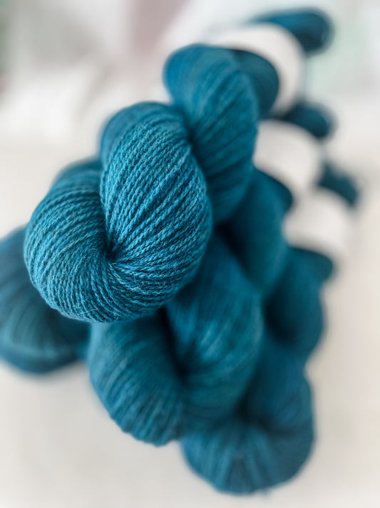 Into The Blue - Trollfjord sock - Variegated Yarn - Hand dyed yarn