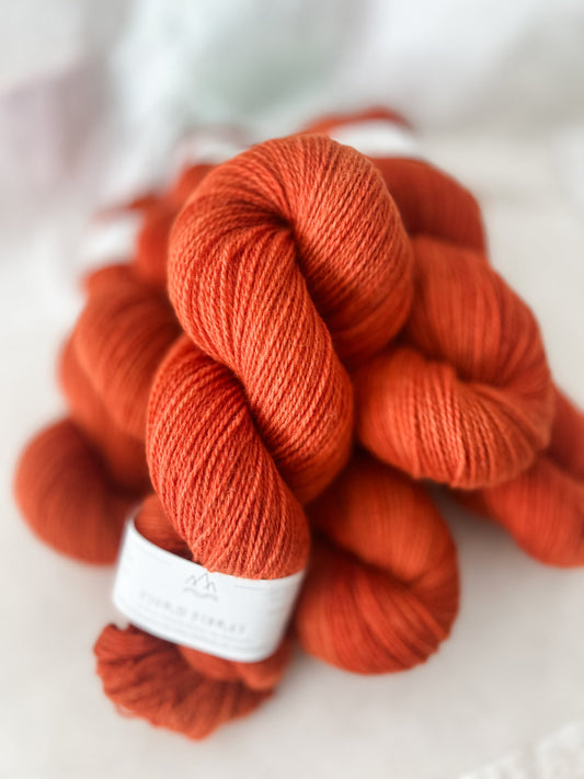 Rusty - Trollfjord sock - Variegated Yarn - Hand dyed yarn