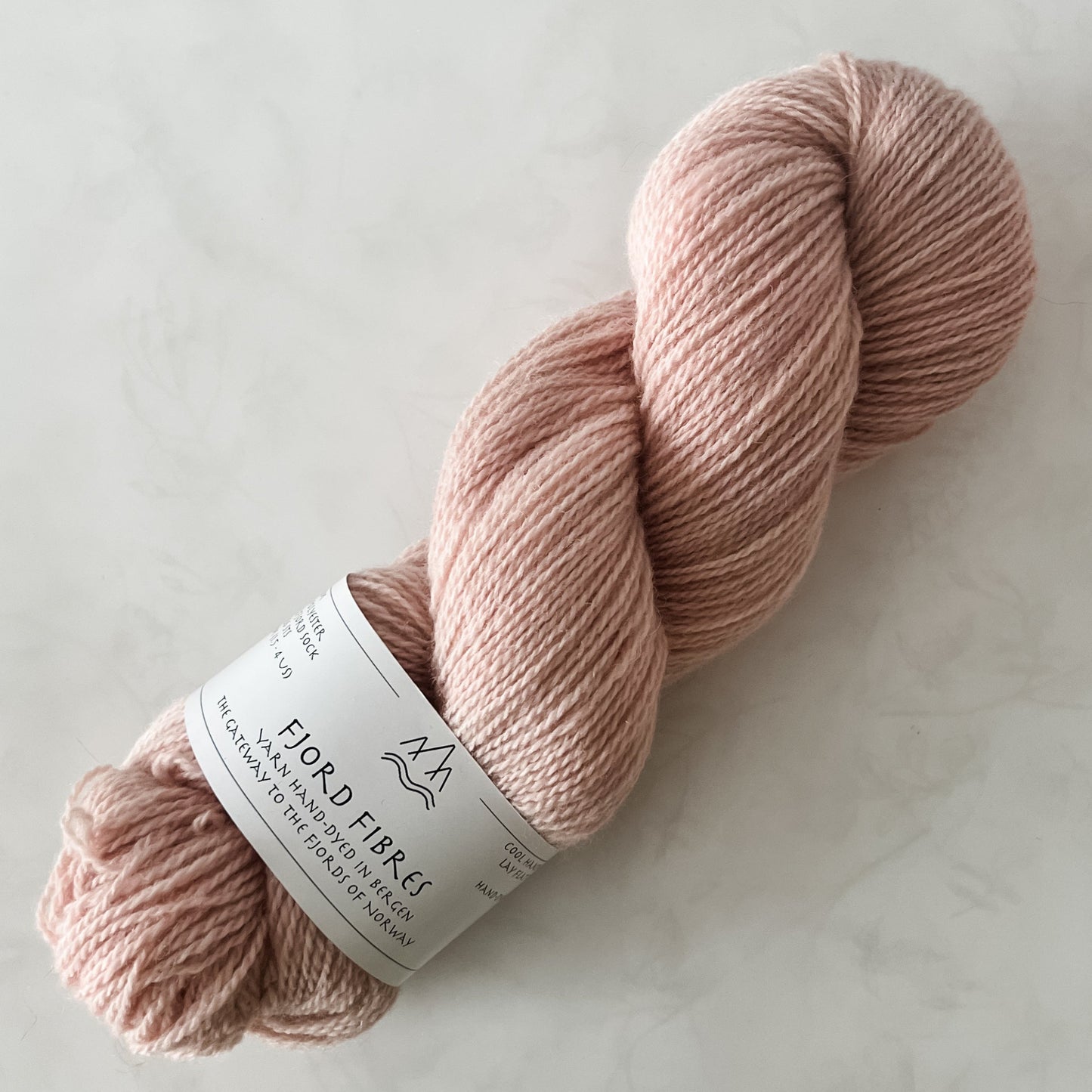 Latte Froth - Trollfjord sock - Variegated Yarn - Hand dyed yarn