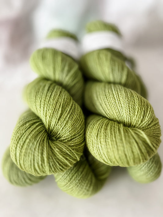 Pond Scum- Trollfjord sock - Variegated Yarn - Hand dyed yarn