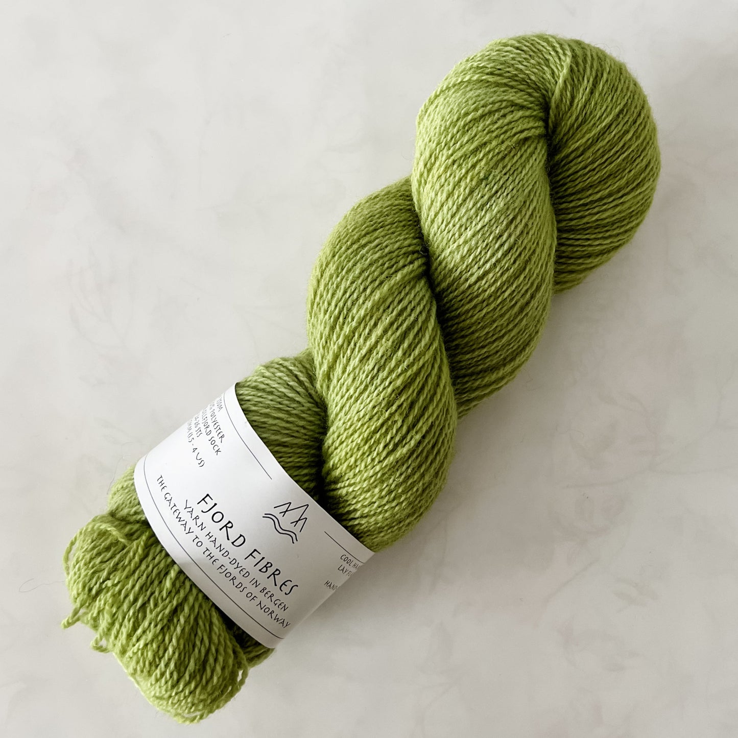 Pond Scum- Trollfjord sock - Variegated Yarn - Hand dyed yarn