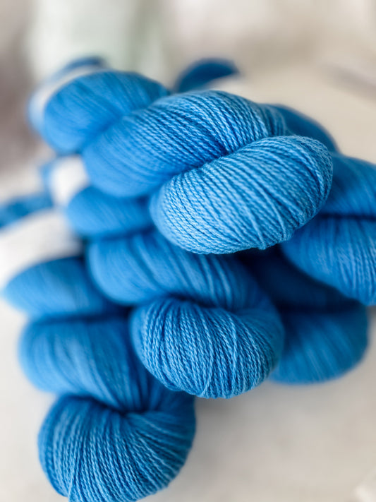 Cornflower - Trollfjord sock - Variegated Yarn - Hand dyed yarn