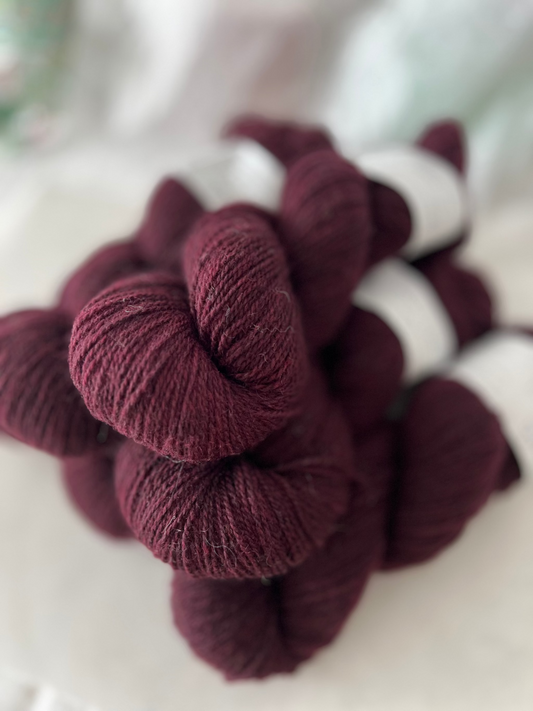 Wine Berry - Trollfjord sock - Variegated Yarn - Hand dyed yarn