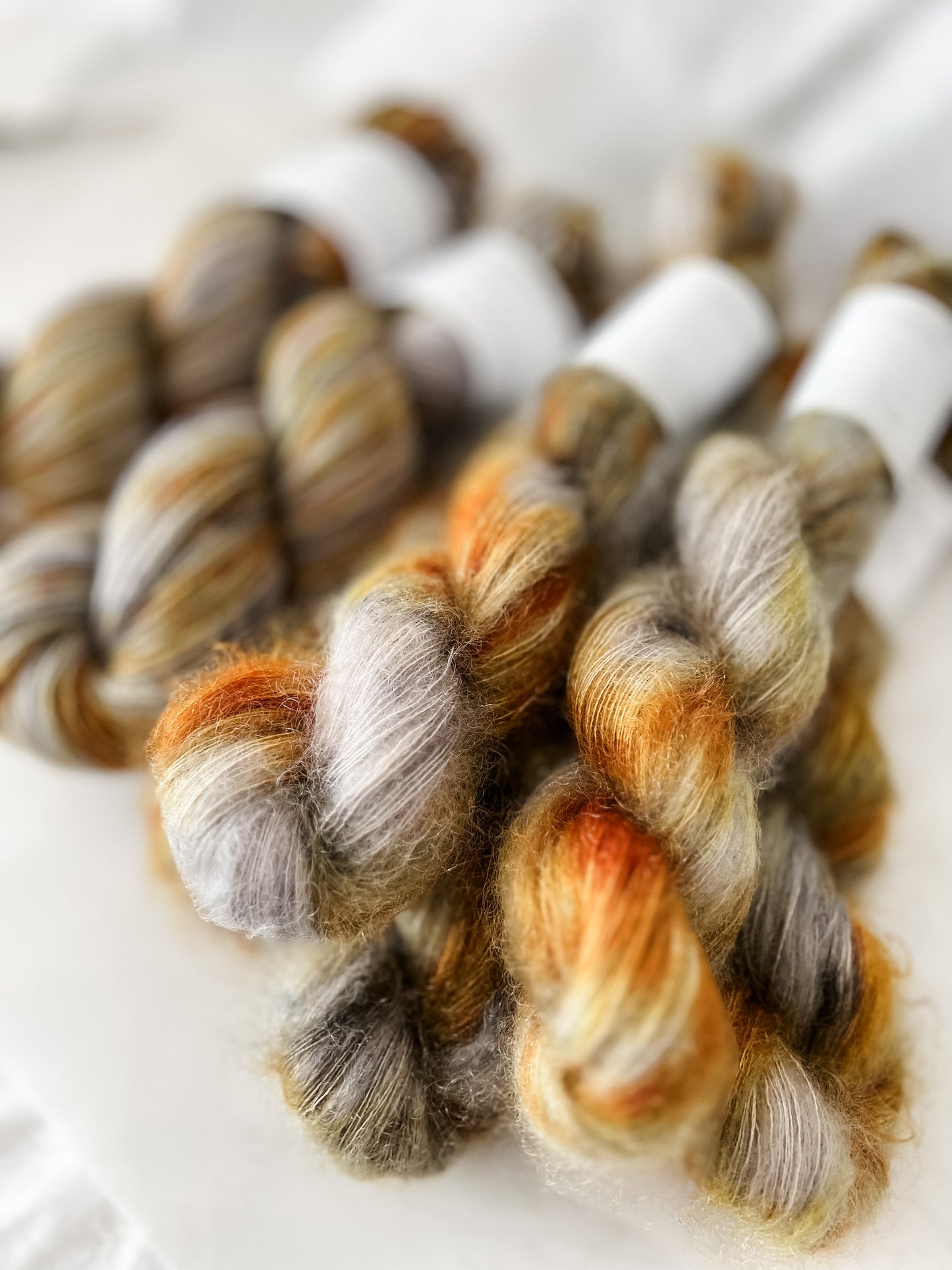 Oxidation - Mohair Mist - Hand Dyed Yarn - Variegated Yarn