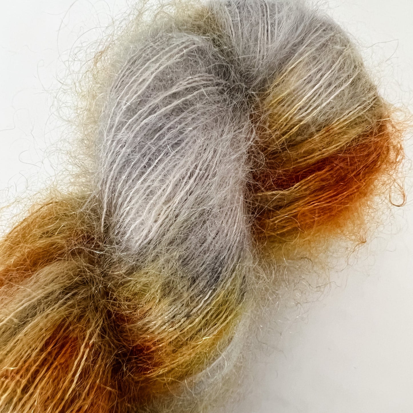 Oxidation - Mohair Mist - Hand Dyed Yarn - Variegated Yarn