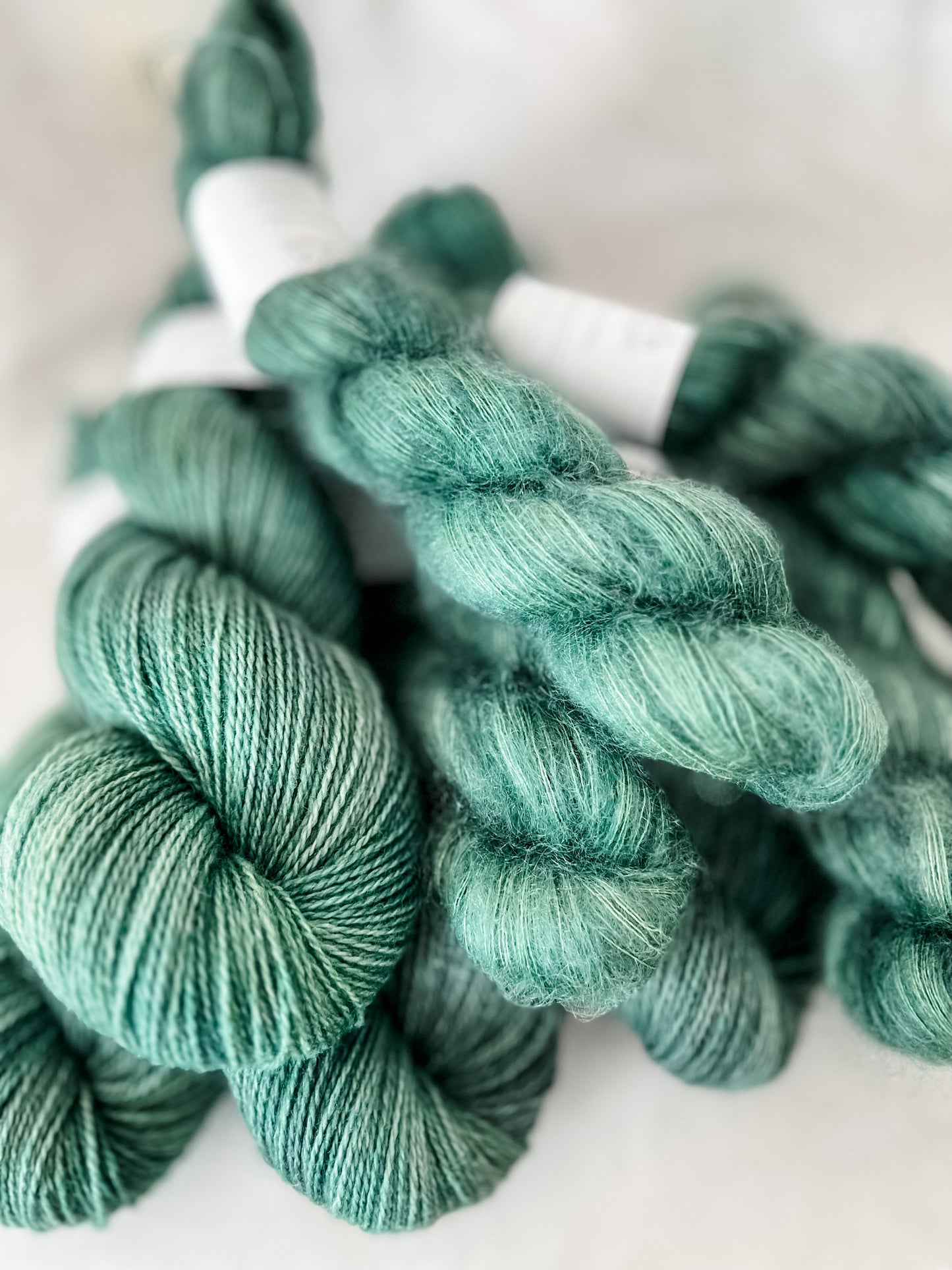 Boreal Forest - Mohair Mist - Hand Dyed Yarn - Variegated Yarn