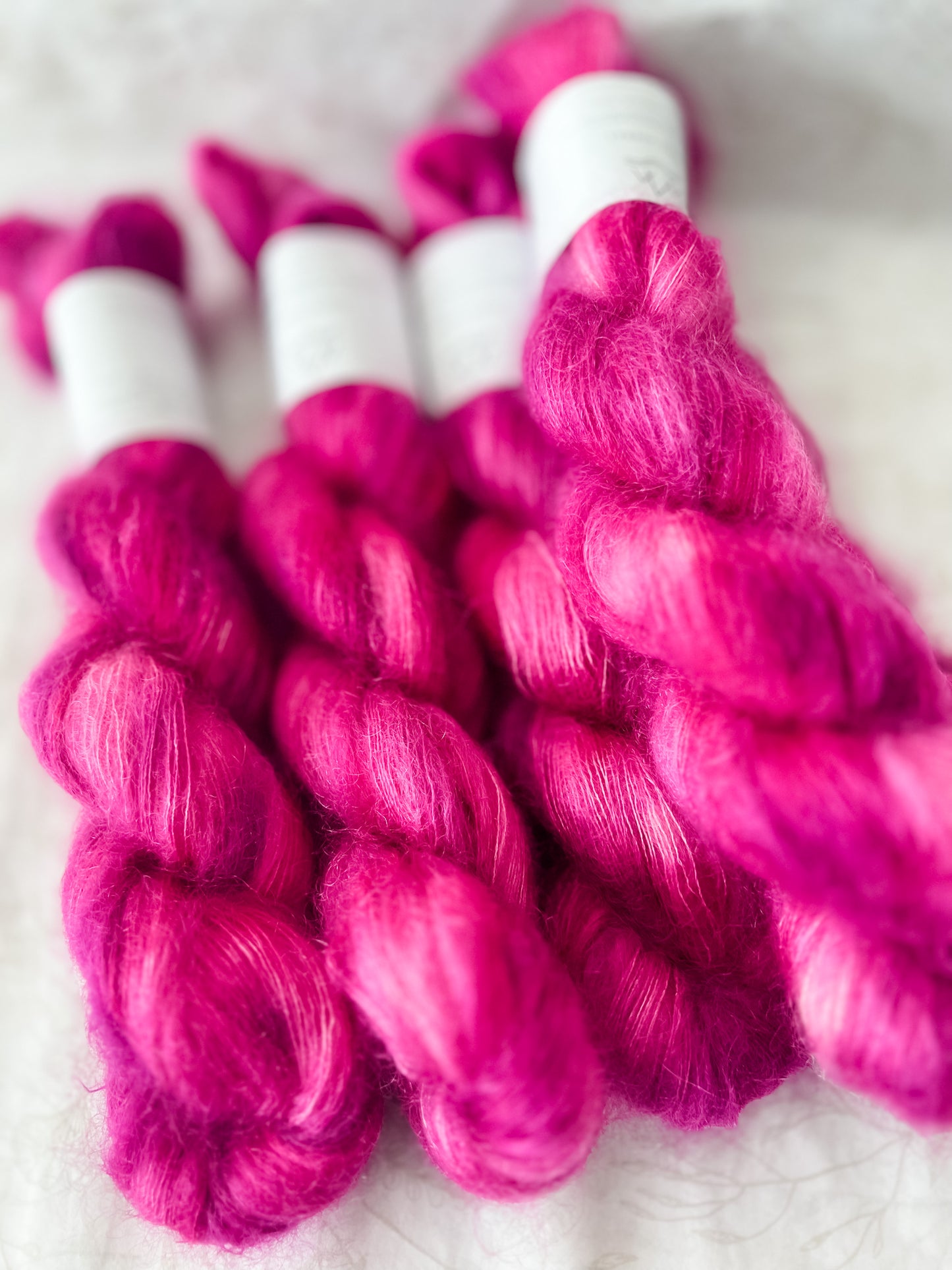 Candy Kiss - Mohair Mist - Hand Dyed Yarn - Variegated Yarn