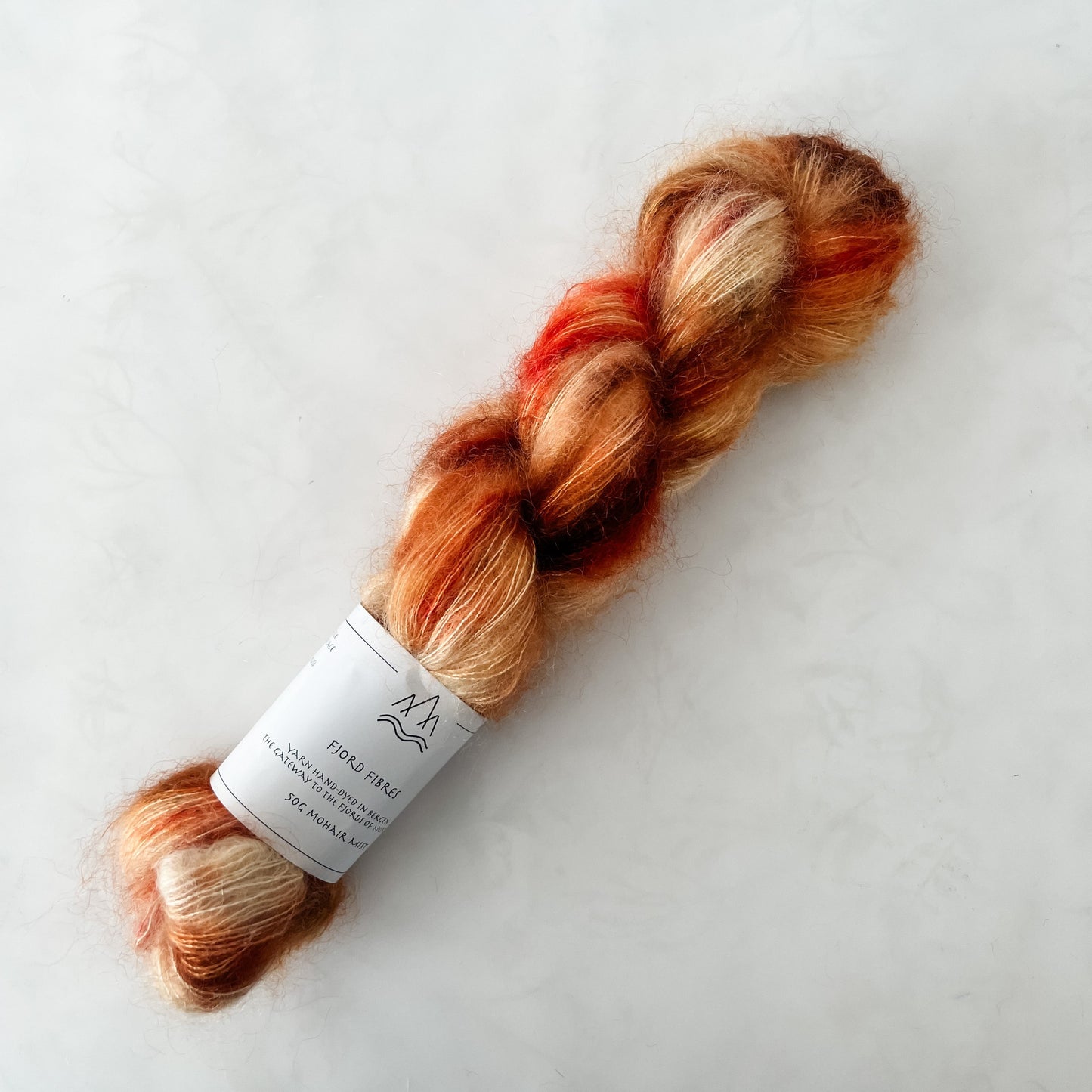 Høstløv - Mohair Mist - Hand Dyed Yarn - Variegated Yarn
