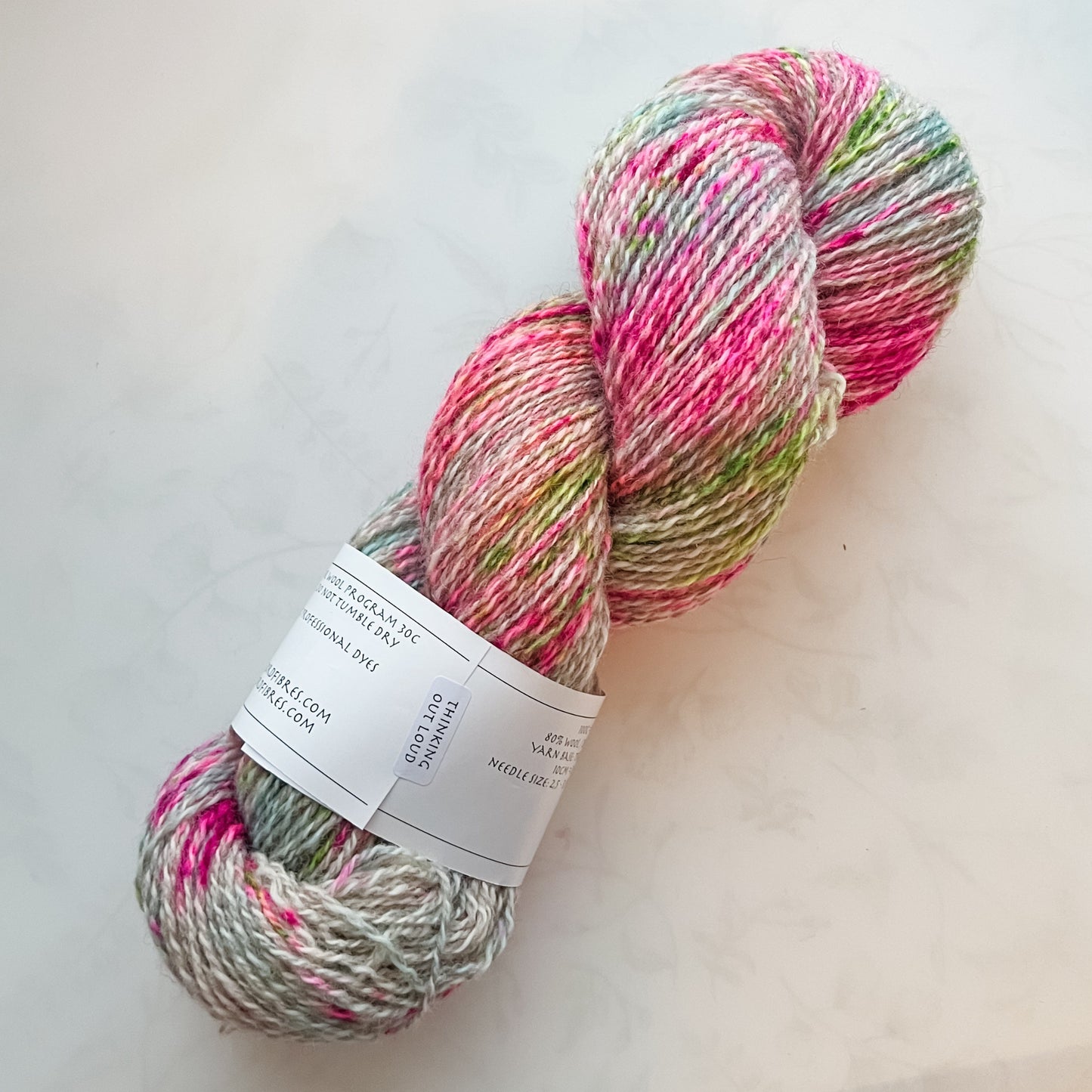 Thinking Out Loud - Trollfjord sock -  Variegated Yarn - Hand dyed yarn