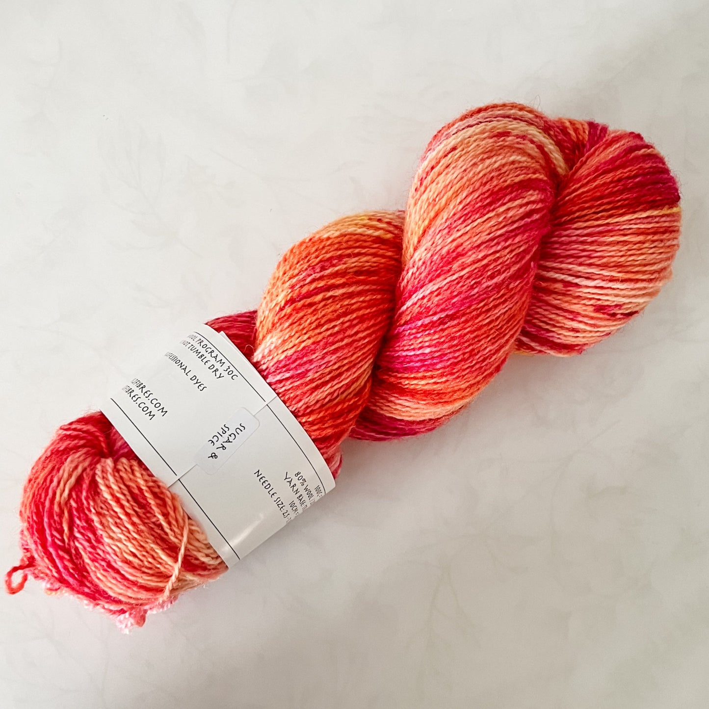 Sugar & Spice - Trollfjord sock - Hand Dyed Yarn - Variegated Yarn