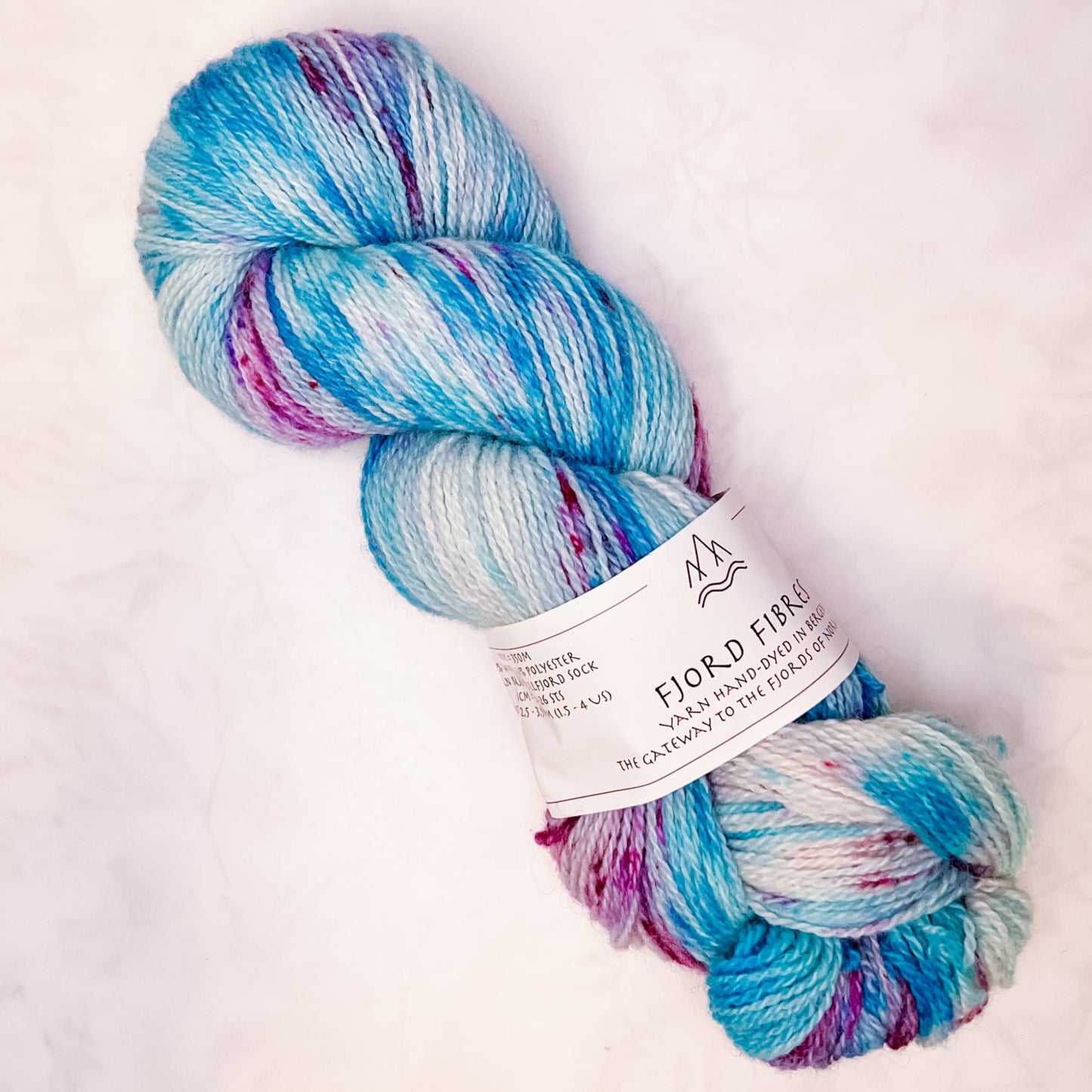 Fjord Wondering # 112 - Trollfjord sock - Hand Dyed Yarn - Variegated Yarn