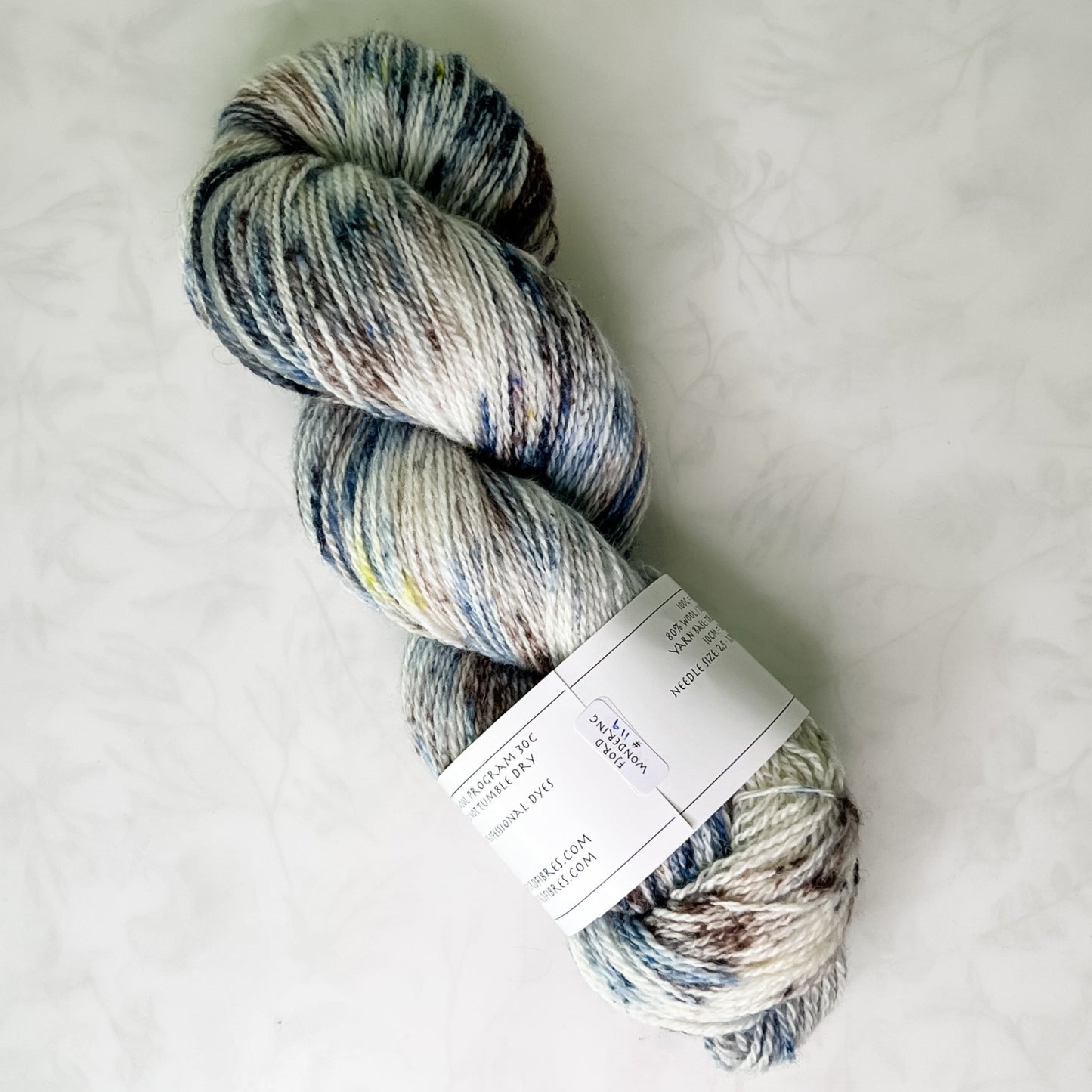 Fjord Wondering # 119 - Trollfjord sock - Hand Dyed Yarn - Variegated Yarn