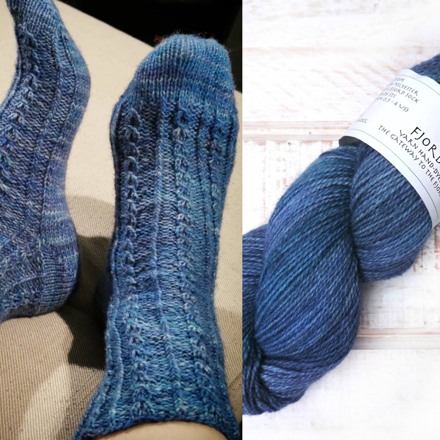 I see you Socks - Yarn Kit  - Polar Nights - Yarn and Printed Pattern in English/Norwegian