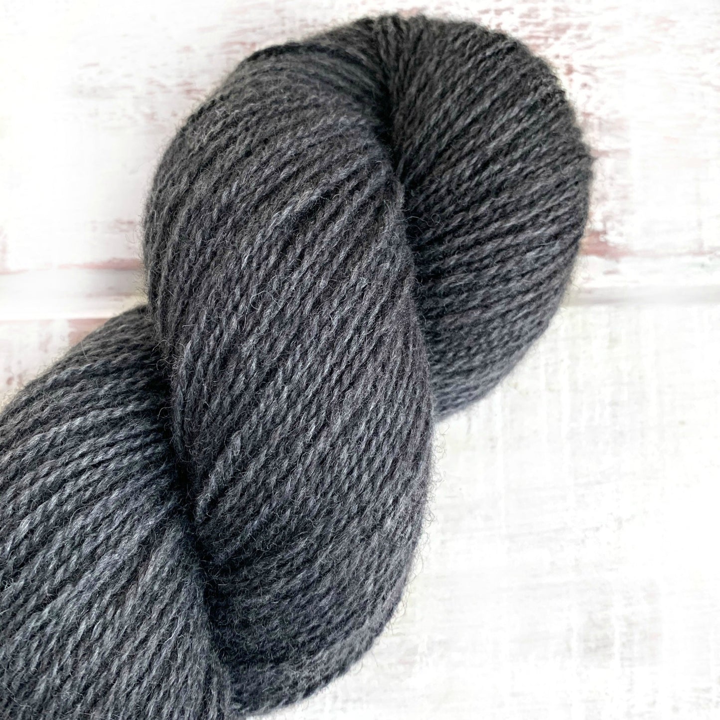 Graphite - Trollfjord sock - Hand Dyed Yarn - Tonal Yarn