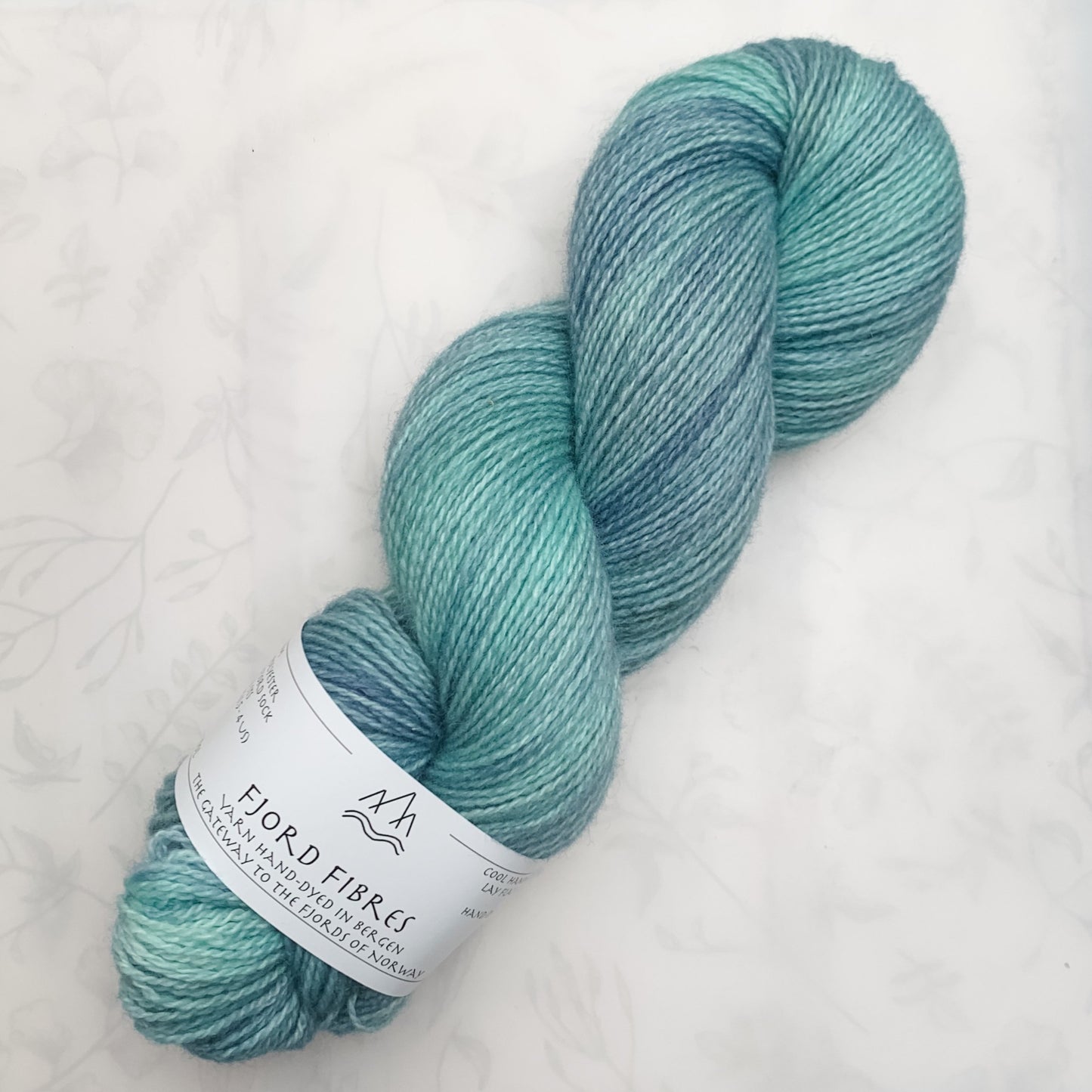 Tranquil Sea - Trollfjord sock - Variagated Yarn - Hand dyed yarn