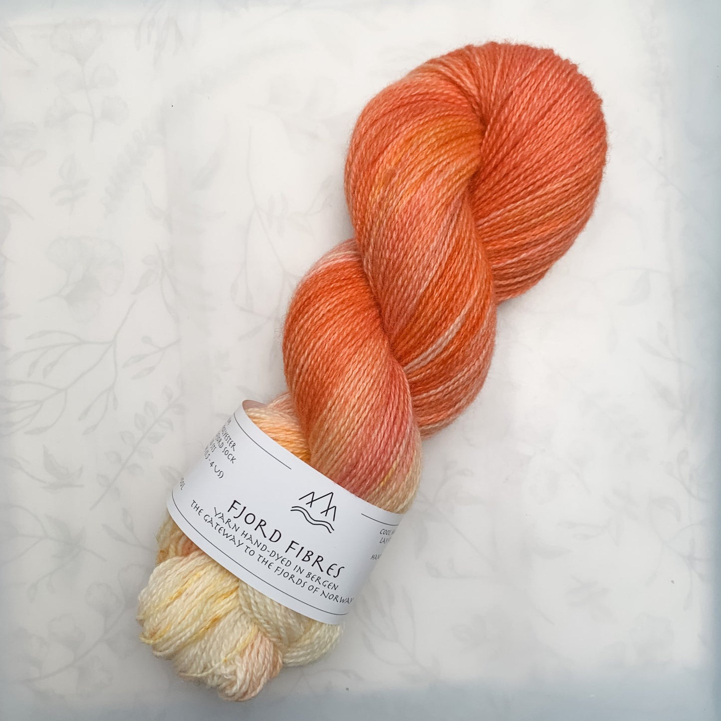Sunset - Trollfjord sock - Variegated Yarn - Hand dyed yarn