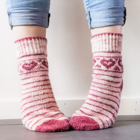 Love Your Socks - Sock Pattern Only -  Digital Pattern in English/Norwegian - Norwegian design